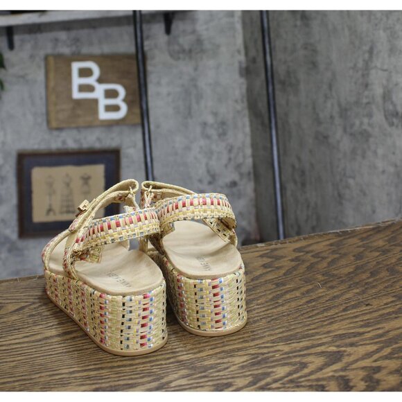 Anne Klein Womens Verse Platform Sandal VERS02F9 Brown Multi 9M - Picture 4 of 12